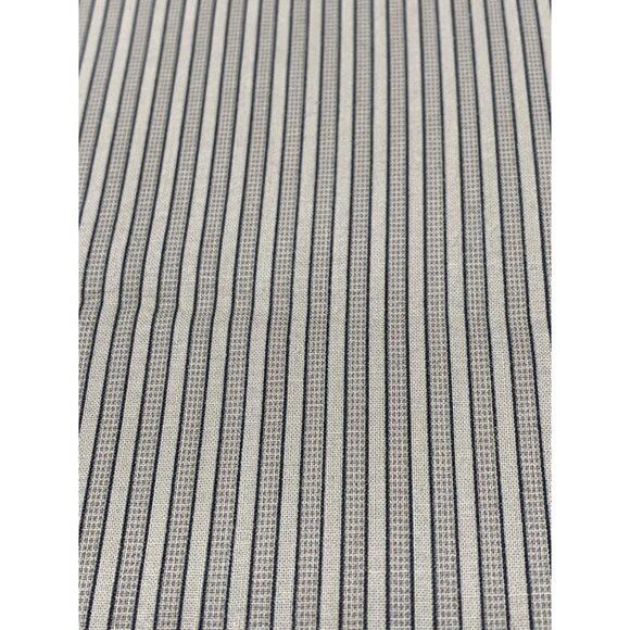 Striped Fabric Material 16x40 Beige & Black Cotton For Sewing Crafting Projects - Picture 1 of 4